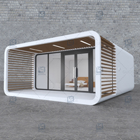 20 pieds 40 pieds maison modulaire préfabriquée cabine bureau portable maison pod cabine apple