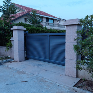 Cổng trượt tự động bằng hợp kim nhôm kiểu dáng hiện đại Hengbo, giá xuất xưởng, dùng cho nhà ở ngoài trời - Product Image 2