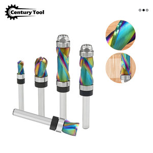 1 pièce <span class=keywords><strong>Fraise</strong></span> de défonceuse à roulement de compression pour bois, queue de 1/4 pouce, haute qualité - Product Image 2
