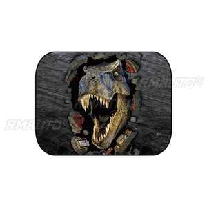 Tapis de sol de voiture universels 3D à imprimé animalier, ensemble de tapis avant et arrière, accessoires intérieurs pour fourgonnette et voiture - Product Image 5