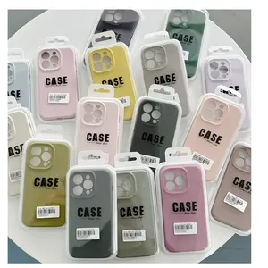 Casing silikon kualitas terbaik, casing iphone x xr xs 11 12 13 14 15 pro max dalam kotak