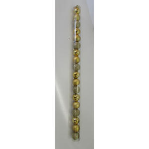 Juego de 18 bolas de plástico doradas, diámetro 4CM - Product Image 1