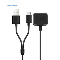 Ransel Port pengisi daya USB eksternal 4 in 1, aksesori kabel USB untuk berkemah, perjalanan dan luar ruangan