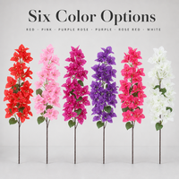 Fleurs artificielles de bougainvillier Joho en tissu de soie, longue tige de 118 cm, pour décoration de mariage et de maison, vase, vente en gros, fournisseur OEM ODM en vrac