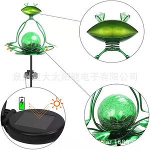 Lampe solaire de jardin LED en forme de grenouille, design yoga, pour extérieur, résistante à l'eau, portable, décorative - Product Image 3