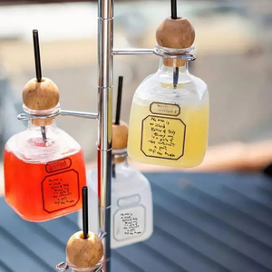 375ml Plastique <span class=keywords><strong>Patron</strong></span> <span class=keywords><strong>Tequila</strong></span> Bouteille Or Acier Inoxydable Stand Bar Tour Accessoire pour Stock Arbre Drinkware Accessoires - Product Image 5