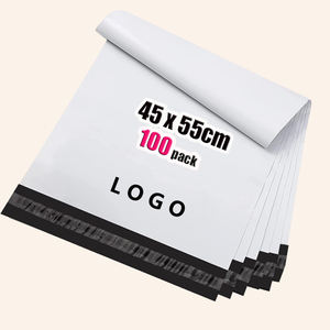 Bolsas de Embalaje Autoadhesivas Resistentes Personalizadas al por Mayor, 45x55cm, 100 Unidades, Blancas, 0.5 Mil de Grosor, con Grabado/Relieve GTU - Product Image 1