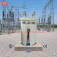 Transformateur de puissance conventionnel 50 kVA 75 kVA 375 kVA 13,2 kV 14,4 kV monophasé monté sur poteau, refroidissement à l'huile, usage industriel