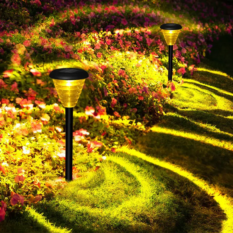 Outdoor Waterpoof Solar Garden Landscape paletto lampada da prato per cortile Patio vialetto decorazione illuminazione LED Luces 50000 0.1