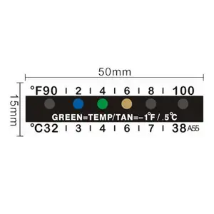 Оптовая продажа, многоразовая Чувствительная наклейка, ЖК-термометр с изменяющимся цветом для мочи