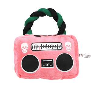 Wholesale Luxury Durable Interactive Squeaky Pet Chew Toys Hot Dog Radio Cell Phone <b>Plush</b> Dog Toys - Product Image 1