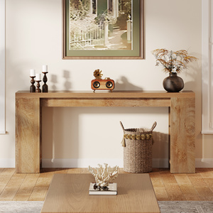 US Local 70.9-Inch Extra Long <strong>Console</strong> <strong>Table</strong>, Farmhouse Wood Sofa <strong>Table</strong> Behind Couch, <strong>Narrow</strong> Entryway Accent <strong>Table</strong> - Product Image 5