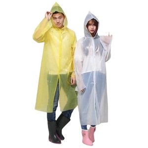 Imperméable jetable en PE pour adulte, léger, à capuche, pour voyage et usage extérieur, imperméable pour une seule personne - Product Image 4