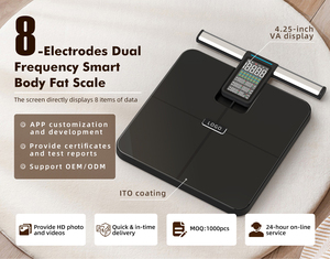 ब्लूटूथ स्मार्ट बॉडी वसा विश्लेषण के लिए अद्वितीय लागत प्रभावी डिजिटल वाईफ़ाई स्मार्ट बॉडी फैट विश्लेषक स्केल ग्लास बीएमआई मानव शरीर का वजन कम करता है - Product Image 3