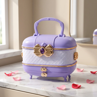 Trousse de Maquillage d'Imitation Fille pour Enfants, Boîte de Voyage DIY, Jouets de Beauté et Mode, Jeu de Maison