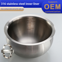 Pot de cuisson à pression OEM personnalisable en acier inoxydable 316 avec revêtement antiadhésif et chauffage rapide pour cuiseur à riz