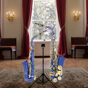 <span class=keywords><strong>OEM</strong></span>高品质ブルーボディラッカーキーアルトサックス - Product Image 4