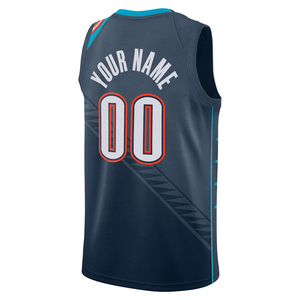 Maillot de basket personnalisé pour homme, avec nom au choix, Oklahoma City, brodé, uniforme de sport pour jeunes, vêtements de sport, thermocollé - Product Image 5