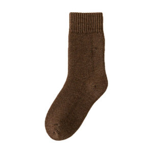 Wool <b>Socks</b> 70% Wool Warm Thermo Mid-Calf Solid Color Women's <b>Socks</b> - Product Image 5
