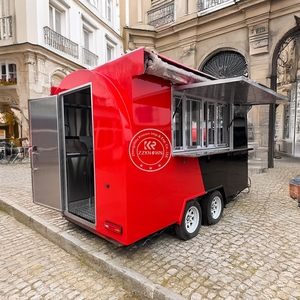 Remorque de poulet rôti en plein air 2025, chariot de nourriture mobile avec roues, cuisine en plein air, camion de restauration rapide - Product Image 3