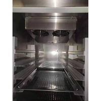 Congélateur commercial à ventilateur de plusieurs tailles pour aliments congelés-Congélateur industriel à 45 degrés en acier inoxydable