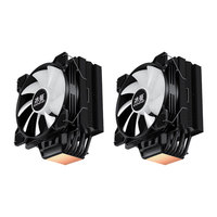 Haute Performance 6-Pipe MT6 Premium CPU Cooler Noir Solution Thermique Ventilateurs Personnalisés pour Ordinateurs De Bureau 72 PC Computer Case Box