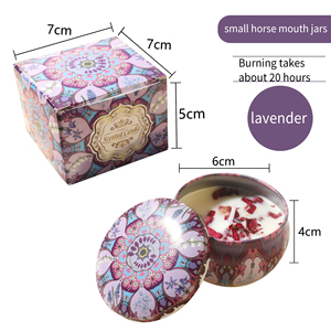 ขี้ผึ้งถั่วเหลืองธรรมชาติทำด้วยมือหรูหราเป็นมิตรกับสิ่งแวดล้อมเทียนหอมดอกไม้แห้งของขวัญพฤกษศาสตร์ชุดของขวัญวันหยุดเทศกาล - Product Image 2