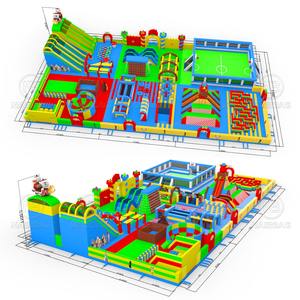 Castillo Inflable Gigante para Saltar, Interior y Exterior, Trampolín Inflable para Niños, <span class=keywords><strong>Parque</strong></span> de Diversiones Inflable - Product Image 6