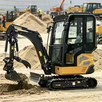 Mini-excavatrice conforme aux normes EPA, 2400 kg, machine à chenilles hydraulique, moteur EPA, pour travaux agricoles et de construction en Europe et en Amérique, certifiée CE