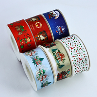 Ruban de Noël élégant pour boulangerie, fleurs et emballage cadeau - Logo personnalisé, largeur, matériau et artisanat, faible MOQ, fourniture d'usine