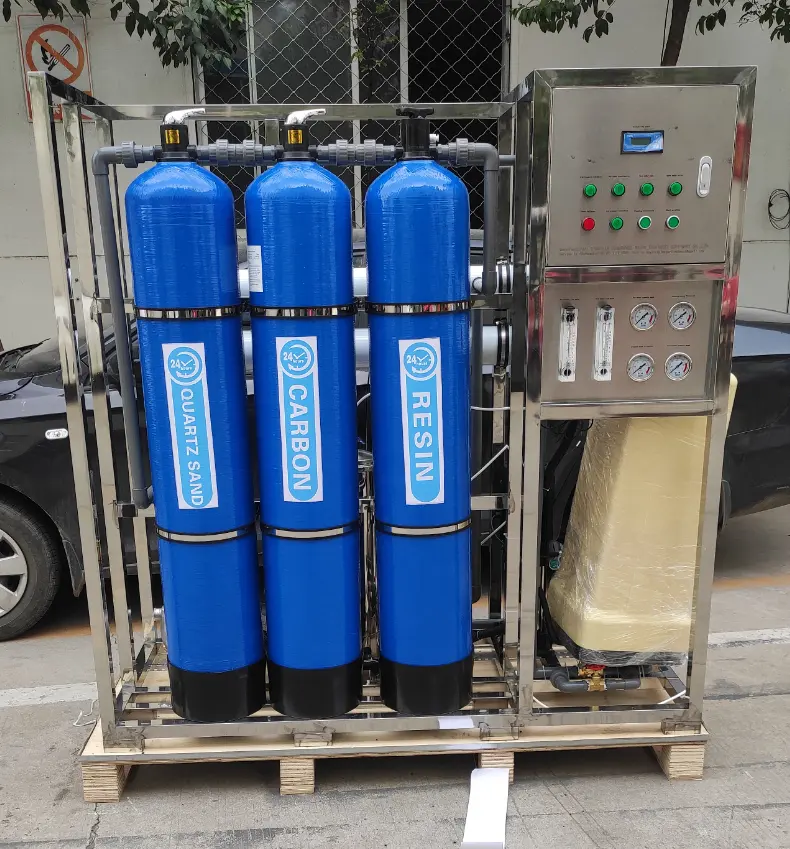 500L/H Simple Model RO Plant Water Treatment Machine with Pump Membrane Media for Filtration and RO System for Hotels Farms