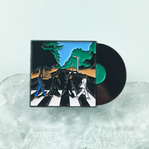 Pin Esmaltado de Vinilo Abbey <span class=keywords><strong>Road</strong></span>, Broche Retro de Álbum de Banda de Rock - Product Image 1