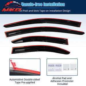 Pare-soleil et déflecteur de pluie style Mugen pour Mitsubishi Lancer EVO 08-17, 4 pièces - Product Image 4