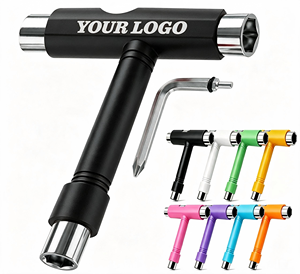 Clé en T et double rocker en acier PP avec logo personnalisé, ensemble de différentes couleurs pour la réparation de skateboards - Product Image 1