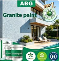 Revêtement en granit résistant aux UV avec texture de pierre, revêtement mural en granit liquide pour la décoration extérieure des villas