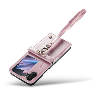 เคสโทรศัพท์มือถือ CaseMe สำหรับ <span class=keywords><strong>Oppo</strong></span> Find N2 Flip  วัสดุหนัง PU พร้อมบานพับป้องกันการตก ดีไซน์ธุรกิจ พร้อมที่ตั้งวาง - Product Image 5