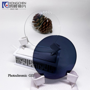 Hongchen Nhà Máy Giá 1.56 uv420 kính mắt ống kính hai tròng nhà máy giá 1.56 photochromic quá trình chuyển đổi ống kính quang học - Product Image 1