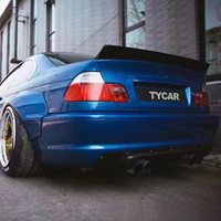 Installation facile, kit carrosserie M Performance, aileron arrière noir brillant, mise à niveau de l'aileron arrière de style M3 MP pour BMW Série 3 E46 1998-2004