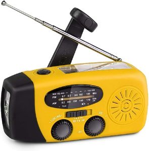 Radio Portátil de Emergencia 2000 con Manivela, Linterna LED, Onda Corta AM/FM, Multiusos, Cargador Solar y Meteorológico - Product Image 1