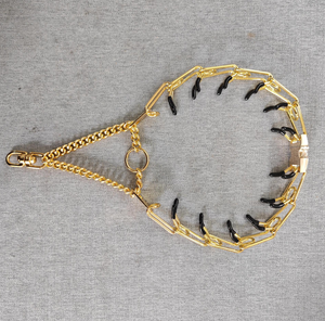 Collares de entrenamiento para mascotas Cadena de estrangulamiento de acero inoxidable <span class=keywords><strong>Collar</strong></span> de punta de oro rosa, <span class=keywords><strong>Collar</strong></span> de perro pellizco con hebilla de liberación rápida para perros - Product Image 6