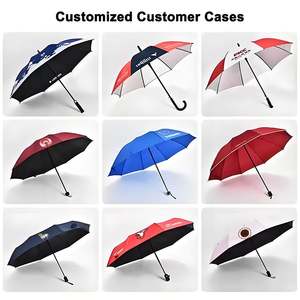 Parapluie pliant imperméable de haute qualité personnalisé avec logo pour hommes et femmes - Matériau Pongee - Cadeaux d'affaires promotionnels - Product Image 4