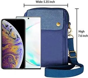 Nhỏ Crossbody điện thoại di động ví túi với dây đeo vai dễ thương du lịch Pouch trường hợp túi