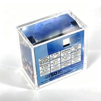 Krasbestendige acryl booster case display box voor voetbalspeler trading cards verzamelobjecten opbergruimte