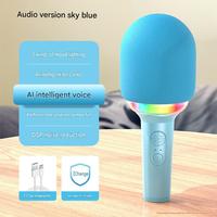 Nouveau microphone professionnel L8 avec LED colorées, micro sans fil pour karaoké, microphones sans fil pour karaoké