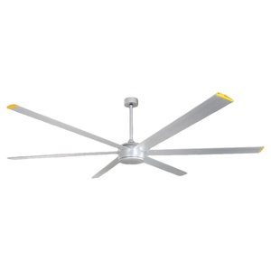 พัดลมเพดานอุตสาหกรรมพร้อมไฟ ขนาด 72 นิ้ว ใบพัดอลูมิเนียม มอเตอร์ทรงพลัง BLDC สำหรับบ้านไร่ โรงงาน - Product Image 1