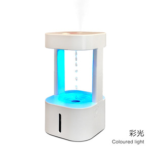 เครื่องทำความชื้นอัลตราโซนิกพร้อมไฟ LED เปลี่ยนสีได้ รีโมทคอนโทรล ฟังก์ชั่นอโรมาเธอราพีแบบพกพาบนโต๊ะ ทำงานเงียบ - Product Image 5