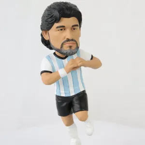 Bambola personalizzata bobblehead football player sport bobble head per maradona