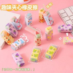 Gommes créatives en forme de fruits comestibles pour le dessin, la peinture et les examens, en PVC, pour étudiants - Product Image 1