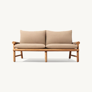 Meubles de patio en teck massif durables, design moderne, ensemble de salle à manger en bois pour hôtel ou entrepôt - Product Image 3