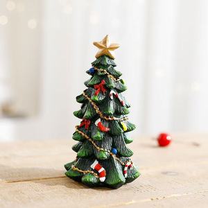 Dropshipping Shopify <b>Mini</b> Resin <b>Christmas</b> <b>Tree</b> Tabletop Decoration Ornament For Holiday Home Shelf Display - Product Image 6
